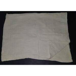 Modern Baby Solid Cream Ivory Muslin 100% Cotton Swaddle Blanket Lovey